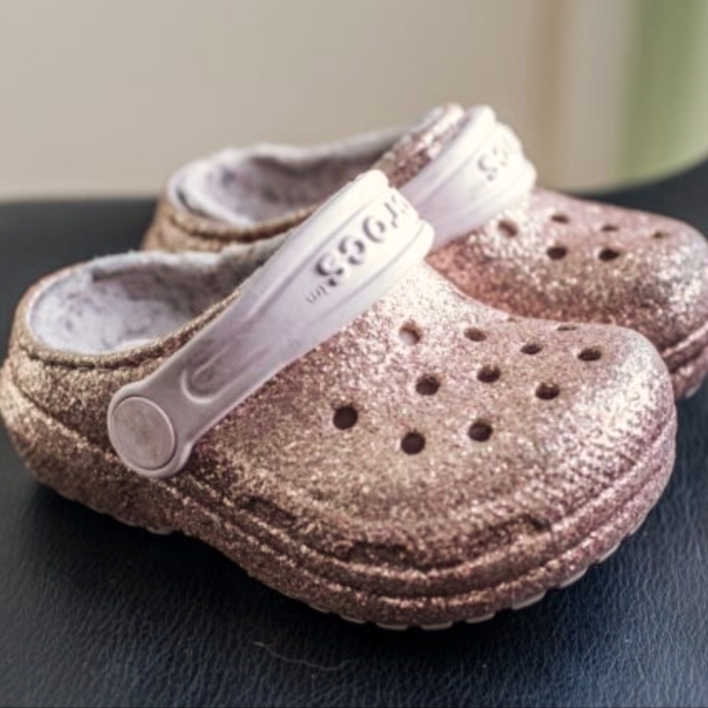 Glitter Crocs Girl's Size 9